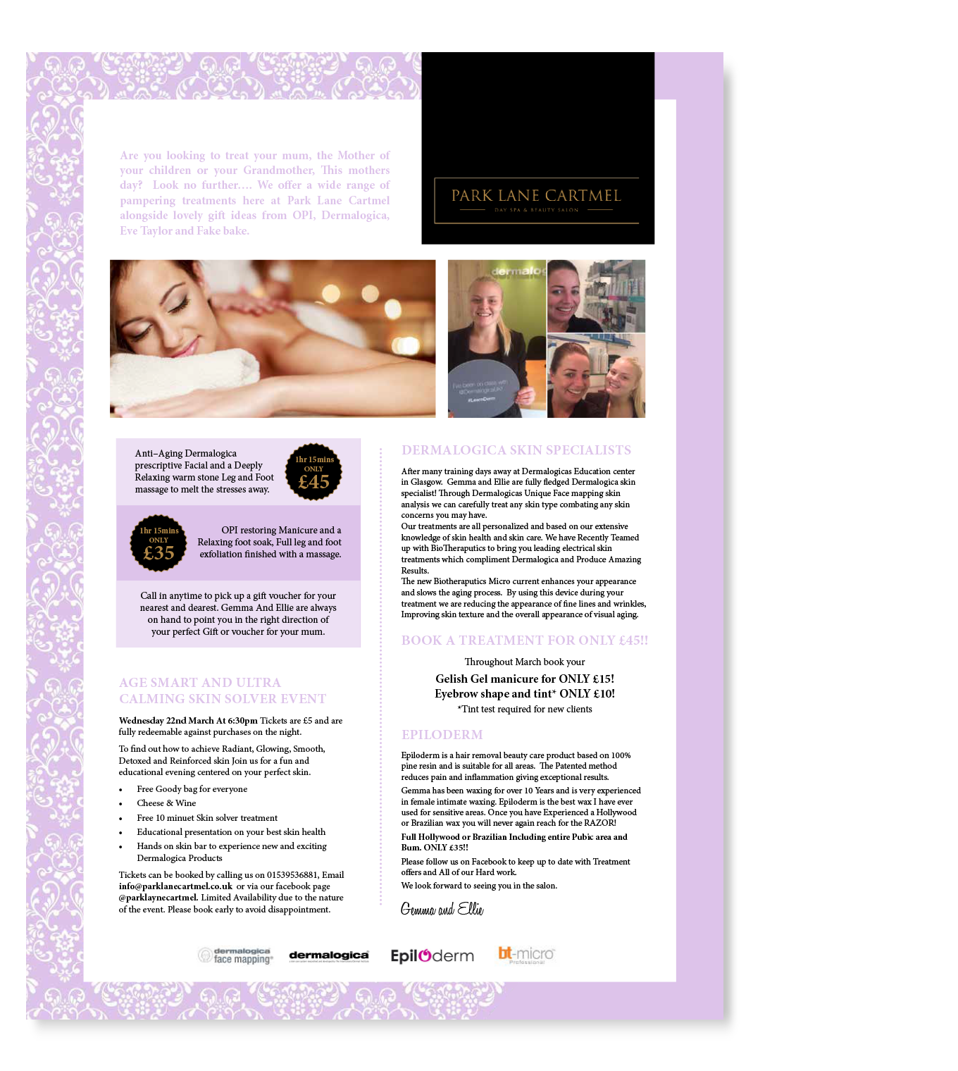 Park lane Cartmel newsletter